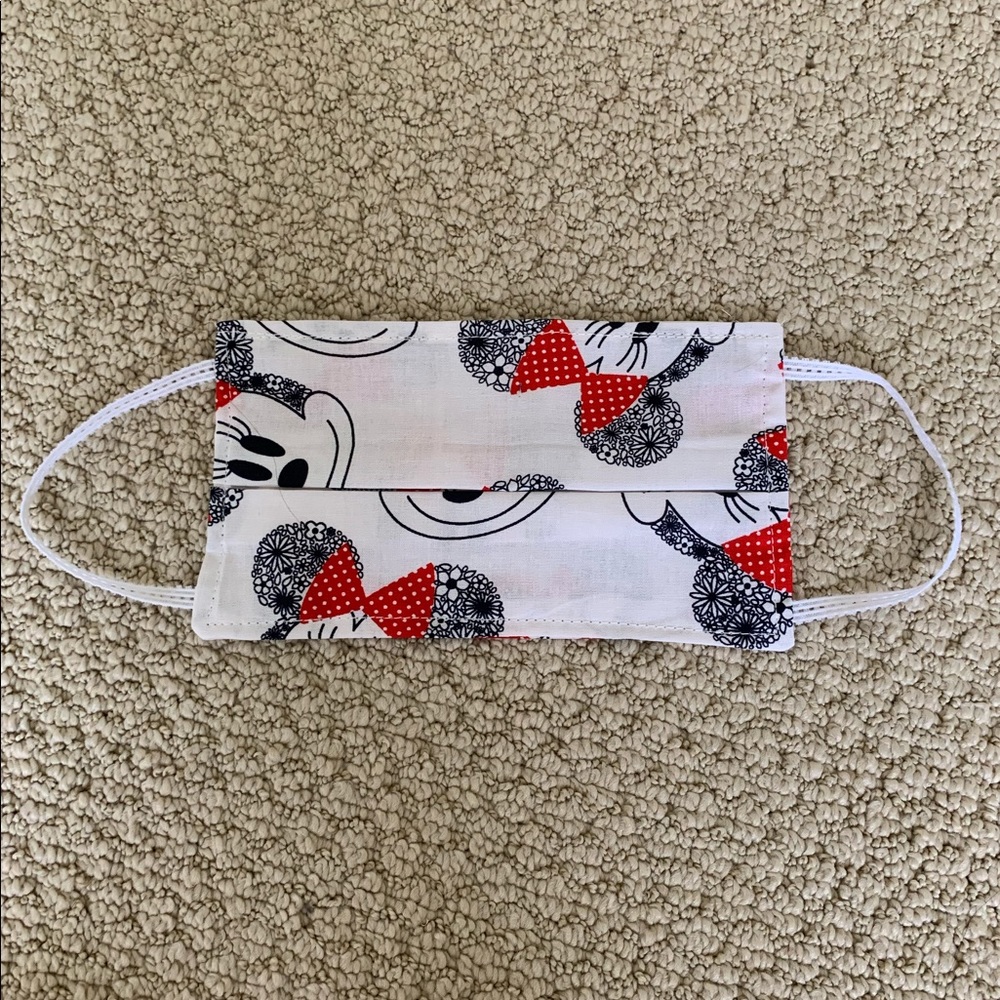 🆕 Disney Minnie Mickey Mouse 2 layer handmade face mask